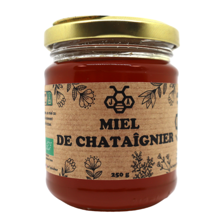 Miel de Châtaignier bio 250g | Mas des agriculteurs