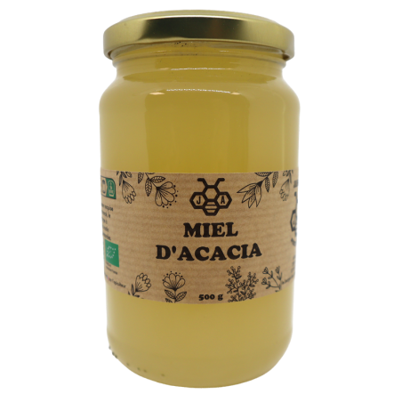 Miel d'Acacia bio 500g | Mas des agriculteurs