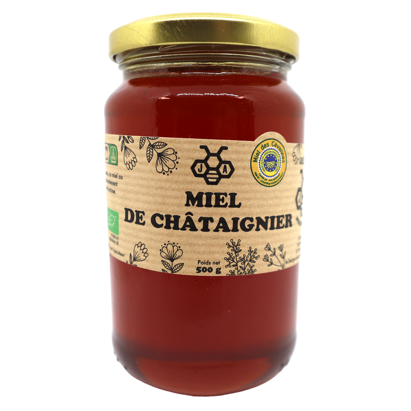 Miel de Châtaignier bio 500g | Mas des agriculteurs