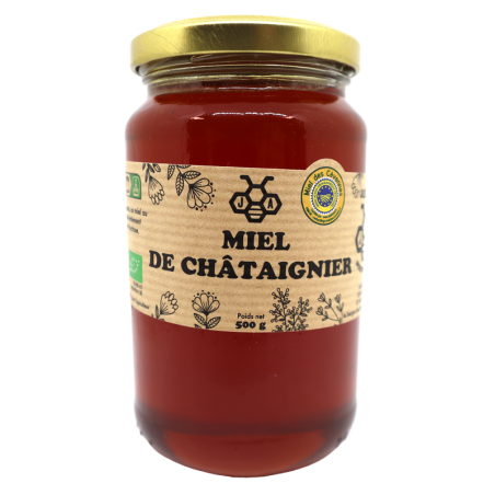 Miel de Châtaignier bio 500g | Mas des agriculteurs