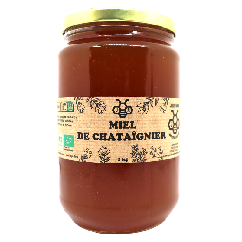 Miel de Châtaignier bio 1kg | Mas des agriculteurs