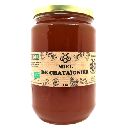 Miel de Châtaignier bio 1kg | Mas des agriculteurs