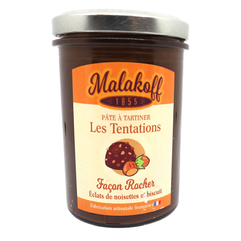 Pâte à tartiner Façon rocher noisette et biscuit 240g | Mas des agriculteurs