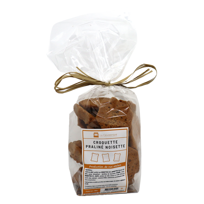 Croquette praliné noisette 180g | Mas des agriculteurs