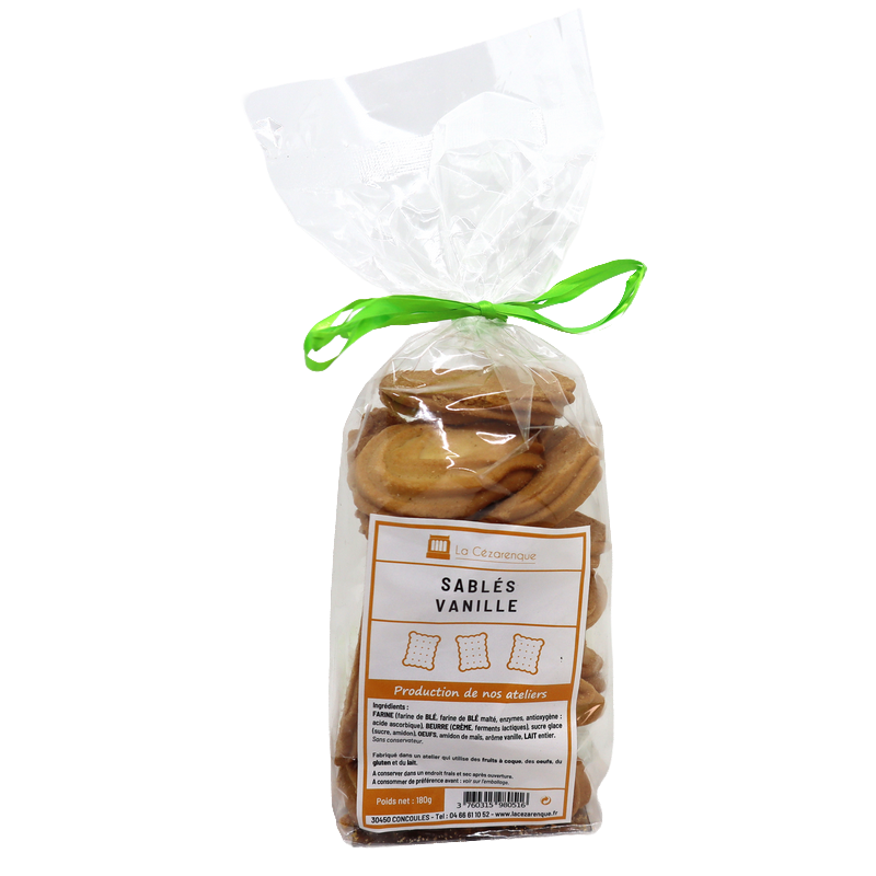 Sablés vanille 180g | Mas des agriculteurs