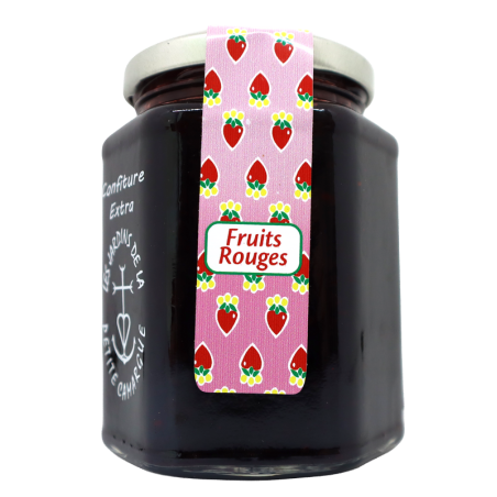 Confiture Fruits rouges 370g | Mas des agriculteurs