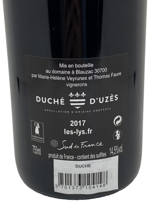 Duché rouge75cl - Domaine des Lys