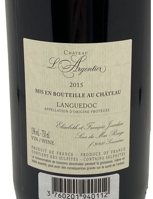 Languedoc 75cl - Château l'Argentier