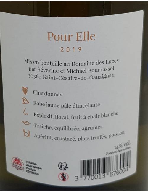 Pour elle 75 cl - Domaine des Luces