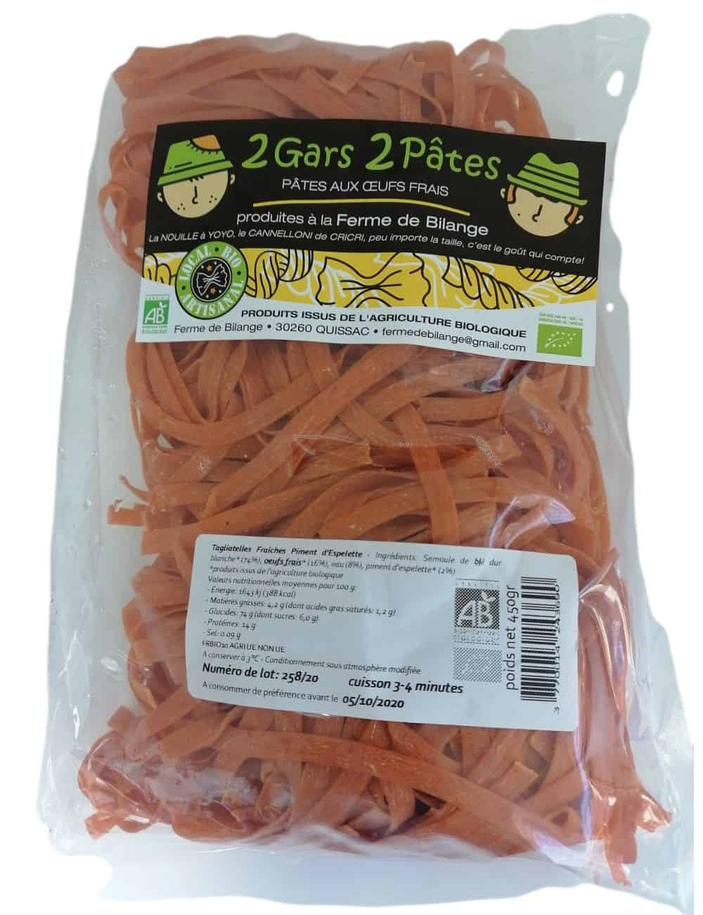 Tagliatelles Fraîches Piment