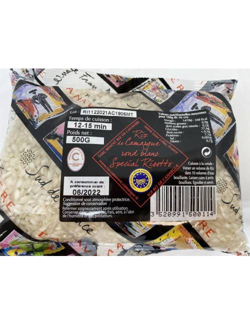 Riz rond blanc spécial Risotto IGP Camargue 500g