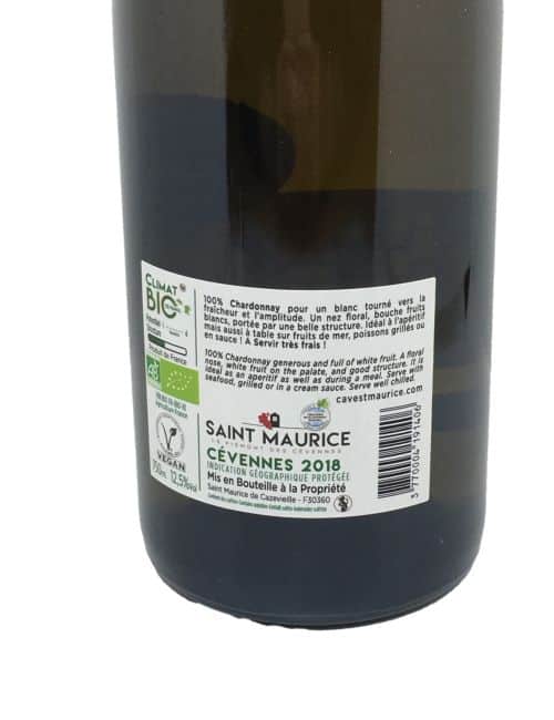 Climat Bio Cévenol blanc 75cl - Saint Maurice
