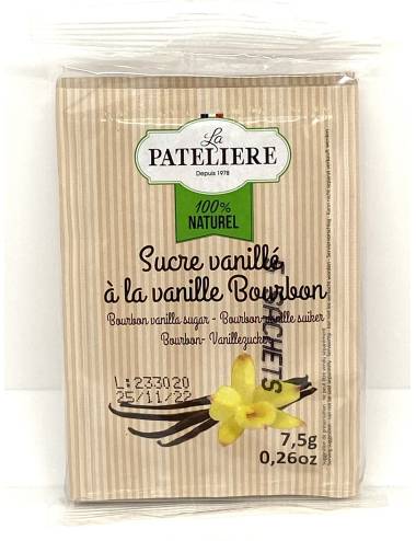 Achat La patelière Sucre vanillé à la vanille Bourbon bio 8x7,5g, 60g