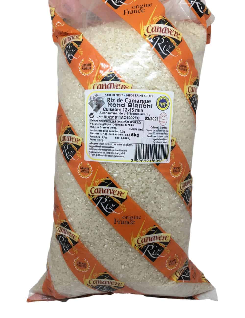 Riz rond blanc "spécial dessert" 5kg