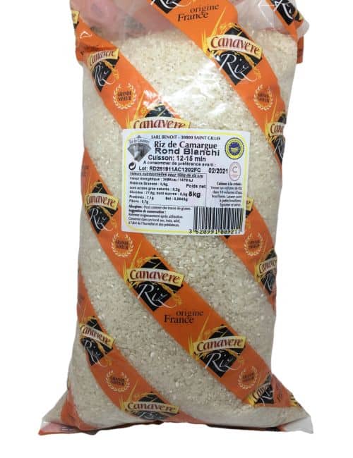 Riz rond blanc "spécial dessert" 5kg
