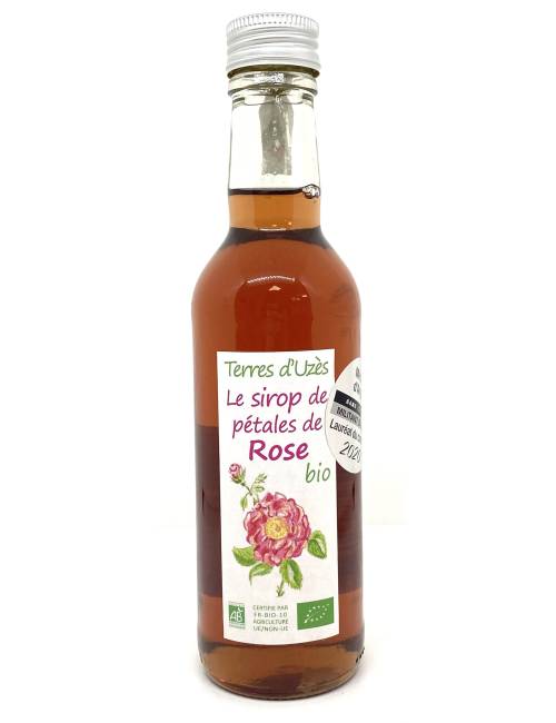 Sirop de pétales de rose bio 33cl