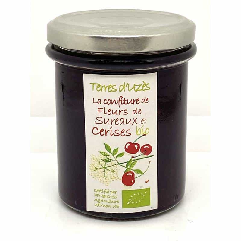 Confiture fleurs de sureaux et cerises bio 200G