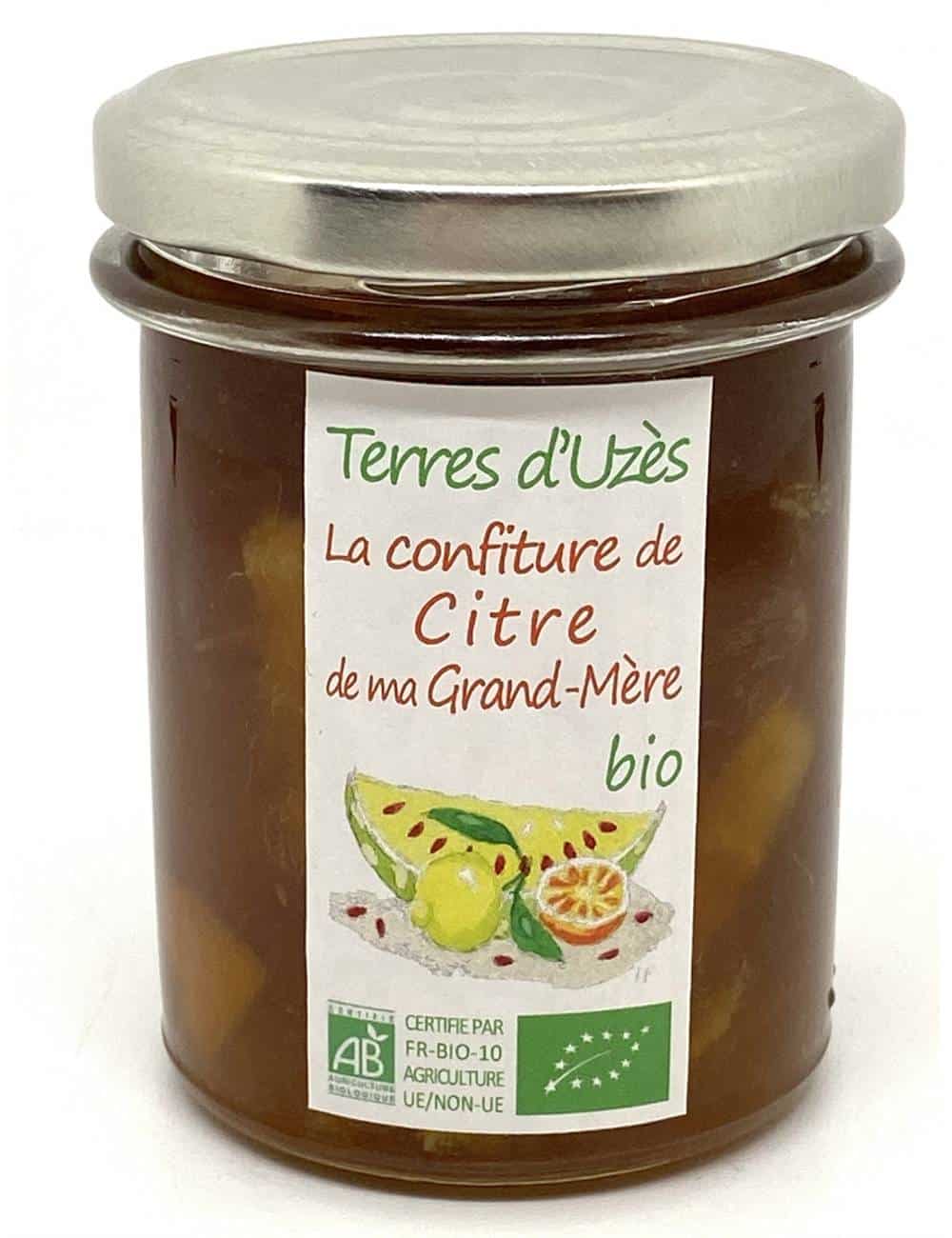 Confiture de Citre de ma Grand Mère bio 200G