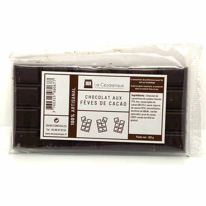 Tablette chocolat noir 100g
