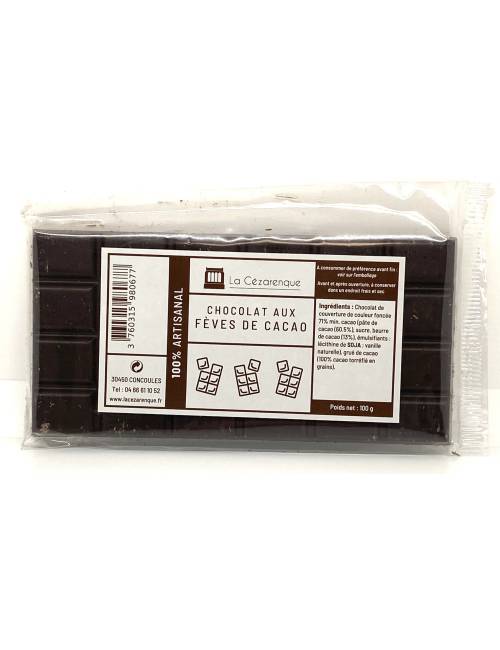 Tablette chocolat noir 100g