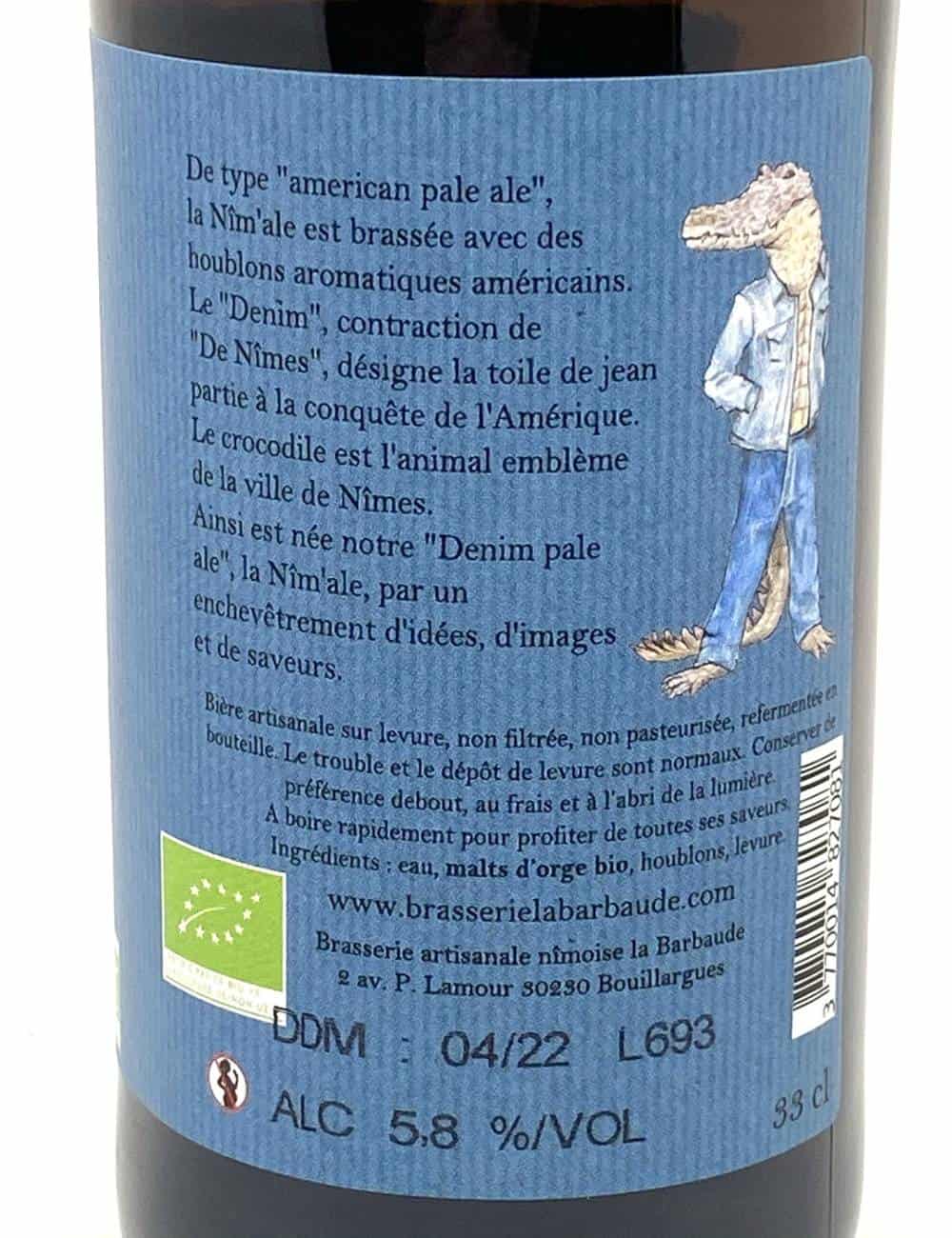 La Nîm'ale 33cl - La Barbaude