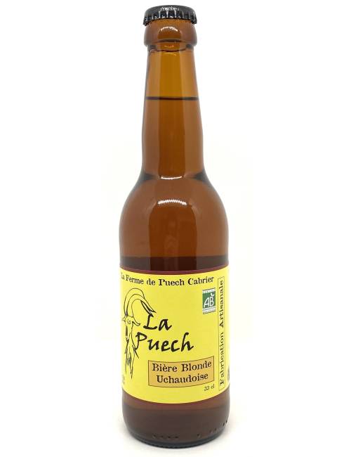 Bière blonde Puech Cabrier Bio - 33 cl