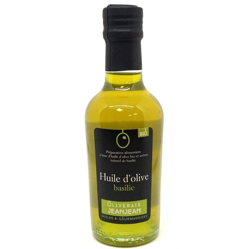 Huile d'olive basilic