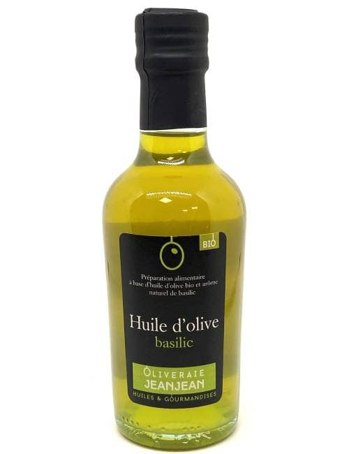 Huile d'olive basilic