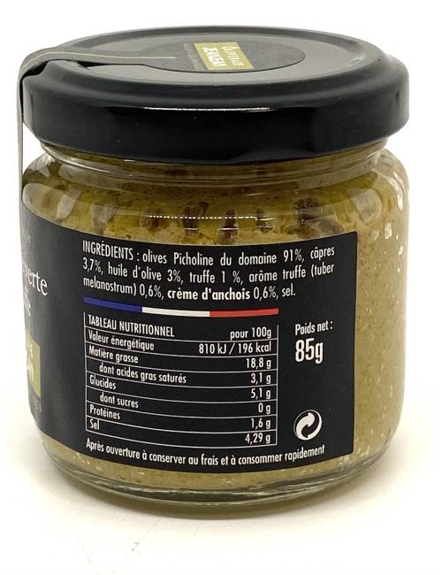 Tapenade verte et truffe 85g