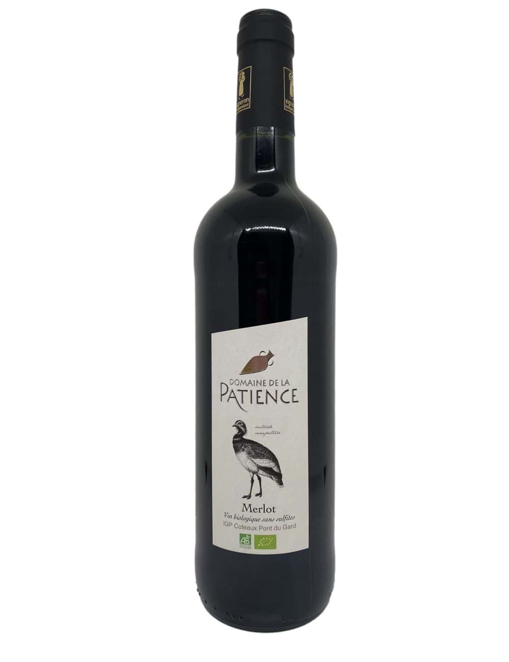 Merlot Sans Sulfites 75cl - Domaine de la patience