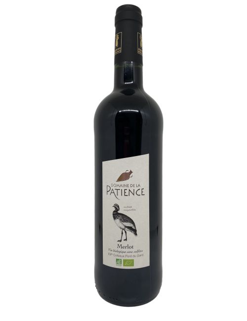 Merlot Sans Sulfites 75cl - Domaine de la patience