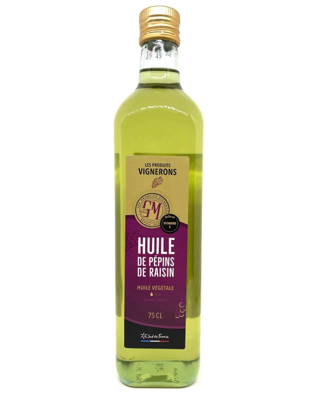 Huile de pépins de raisin 75cl
