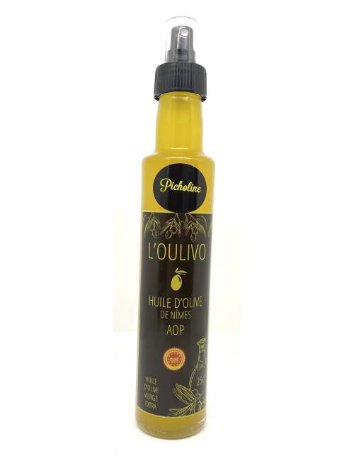 Huile d'olive de Nîmes AOP Picholine en spray 25cl
