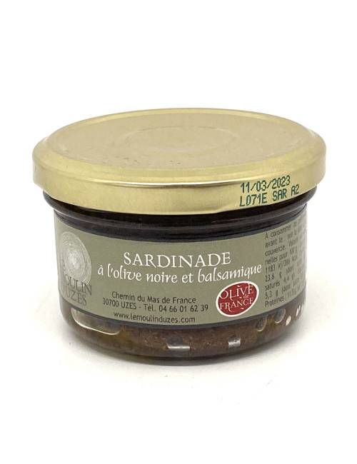 Sardinade à l'olive noire et balsamique 90g