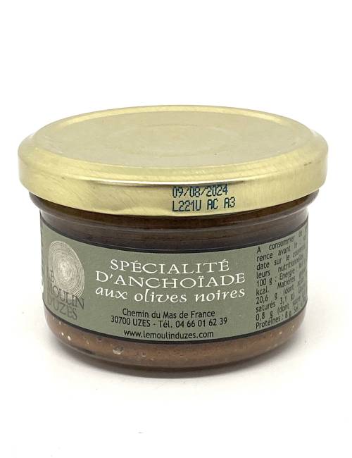 Spécialité d'anchoïade aux olives noires 90g