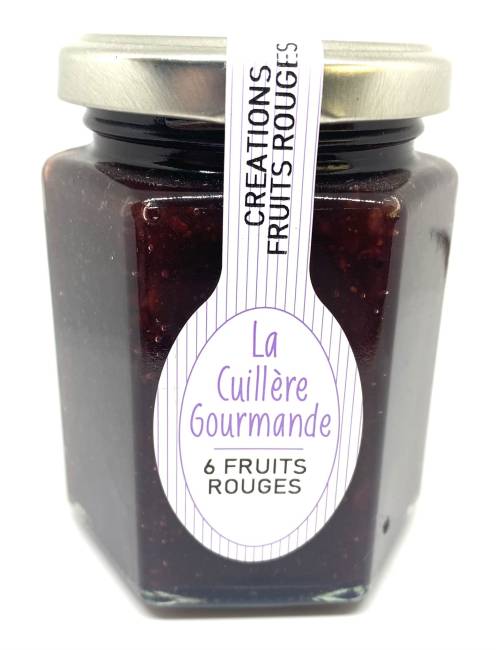Confiture aux 6 fruits rouges 225g