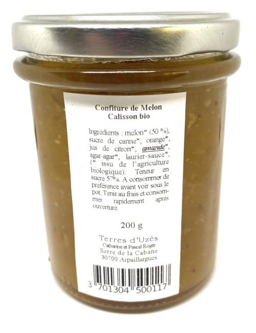 Confiture de Melon Calisson bio 200G