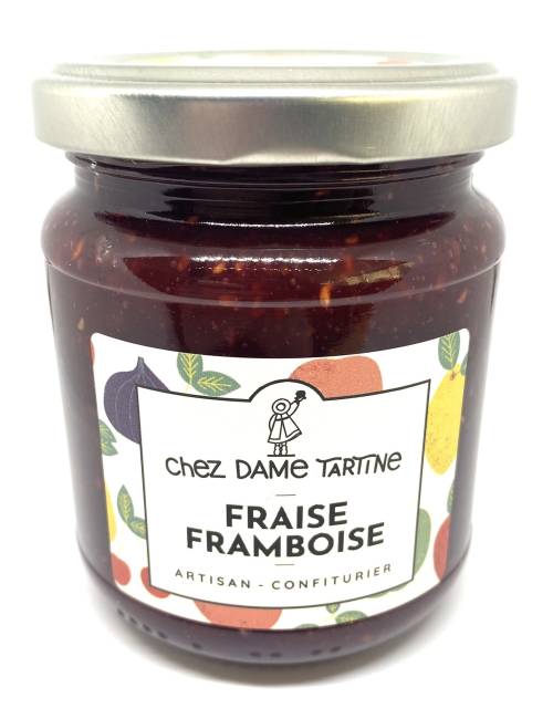 Confiture de fraise framboise 250g