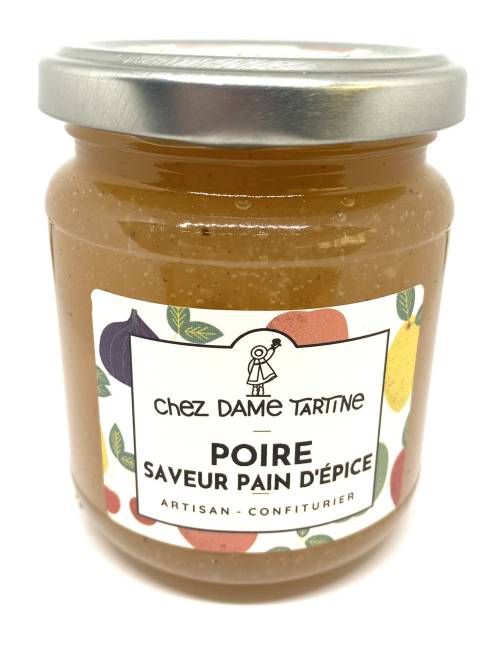Confiture poire saveur pain d'épices 250g