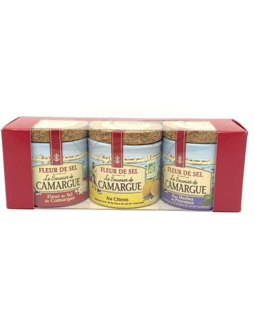 Coffret 3 boîtes Fleur de sel