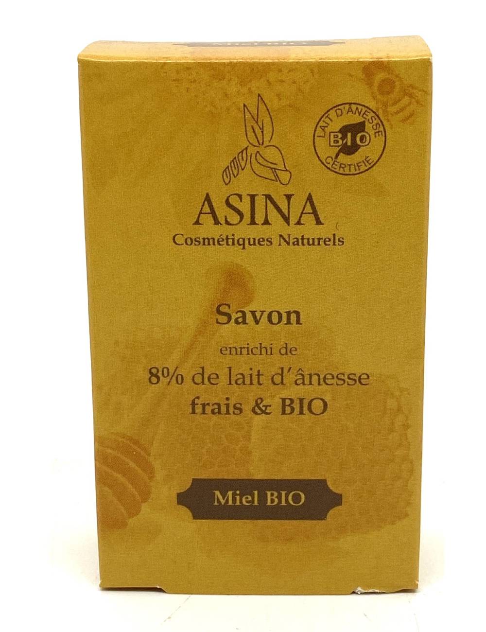 Savon miel lait d'ânesse bio 100g