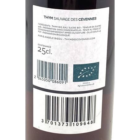 Sirop de thym 25cl