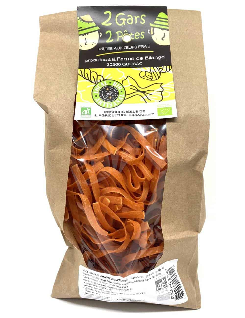 Tagliatelles au piment d’Espelette 300g