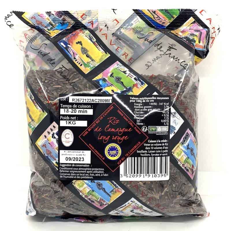 Riz long rouge IGP Camargue 1kg