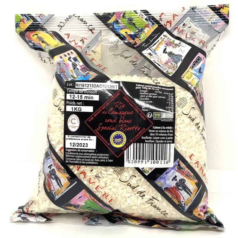 Riz rond blanc spécial Risotto IGP Camargue 1kg