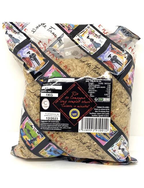 Riz étuvé 10 min IGP Camargue 1kg