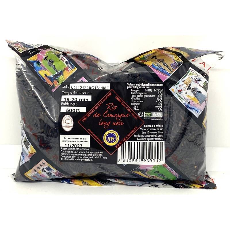 Riz long noir IGP Camargue 500g