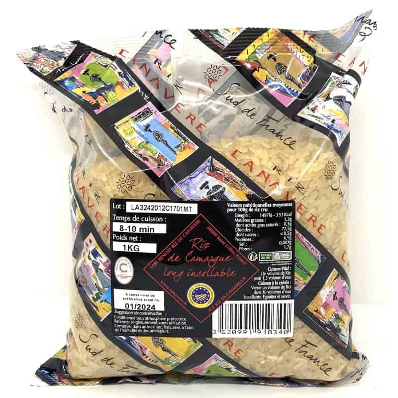 Riz long incollable IGP Camargue 1kg
