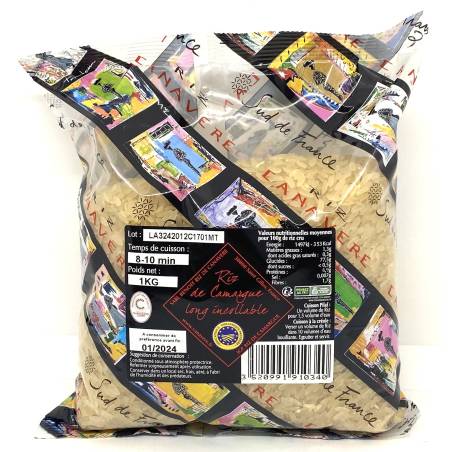 Riz long incollable IGP Camargue 1kg