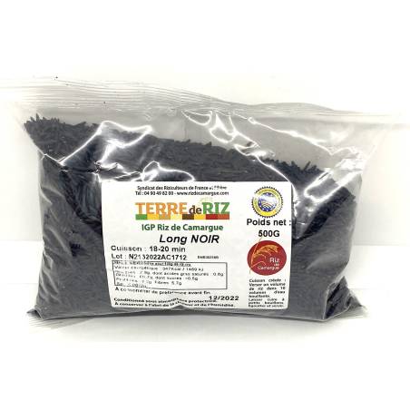 IGP Riz de Camargue Long Noir 500g